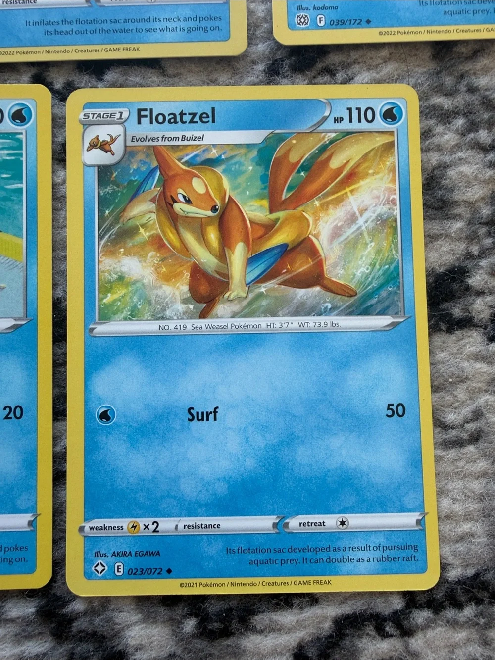 Buizel & Floatzel Evolution Lot | Scarlet & Violet + Brilliant Stars | ✨5/$25✨